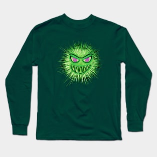 green monster face Long Sleeve T-Shirt